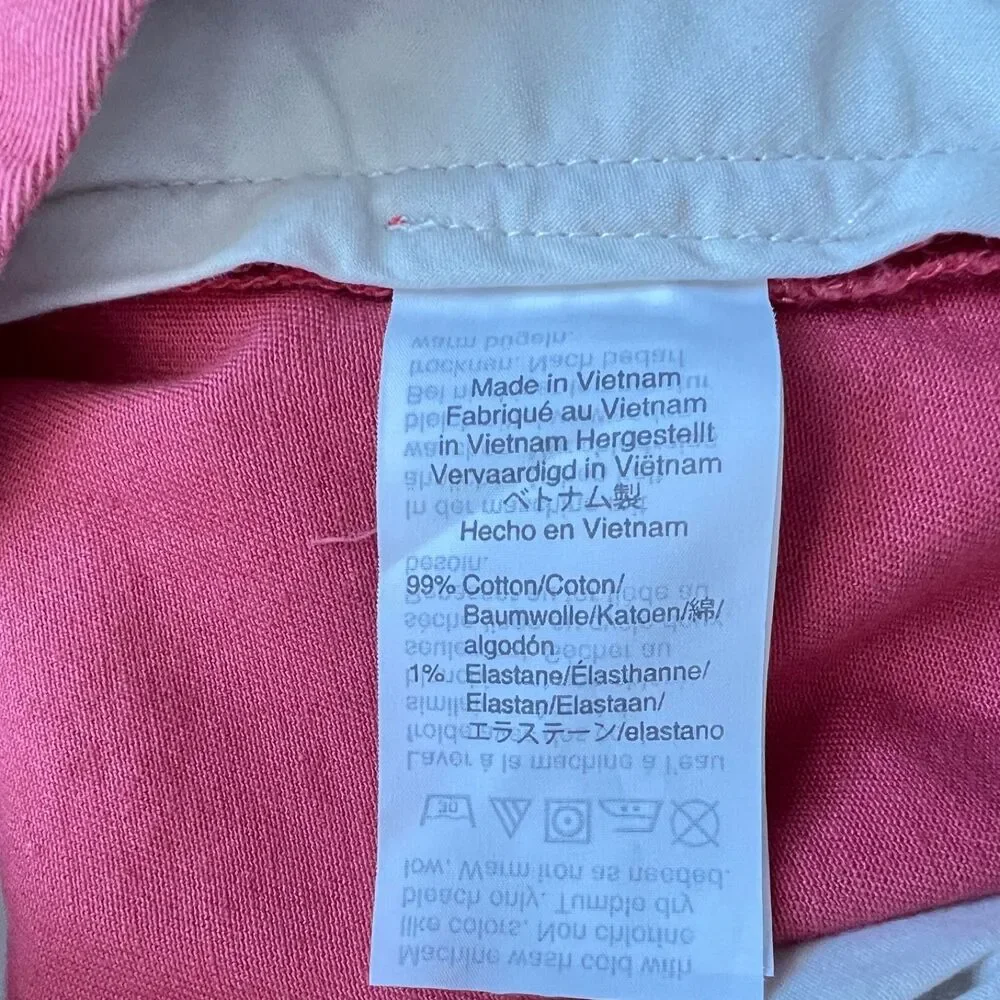 J.Crew Factory Mercantile Pants Men's Size 31x32 Flex-Slim Chino Pink/Red